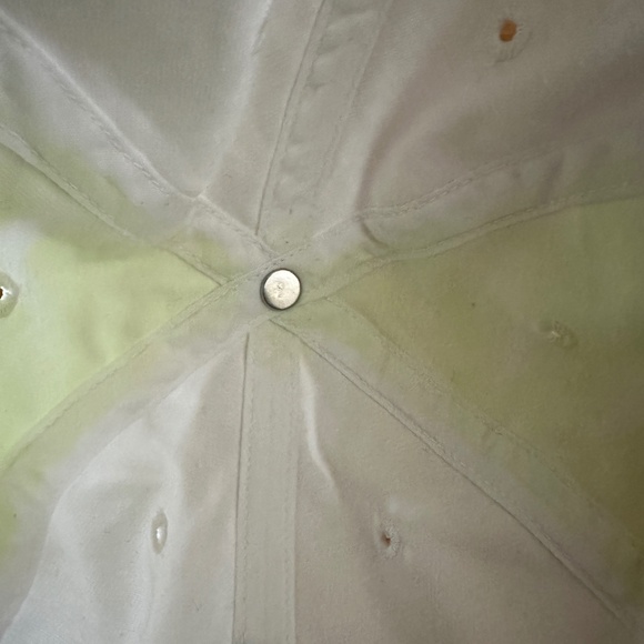 Adidas Color Wash Cap Hat Lime Green White Gray Womens - Picture 11 of 11